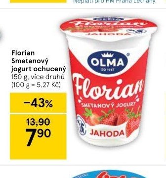Florian Smetanový jogurt ochucený