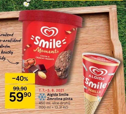 Algida Smile Zmrzlina pinta