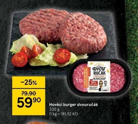 Hovězí burger dvouručák