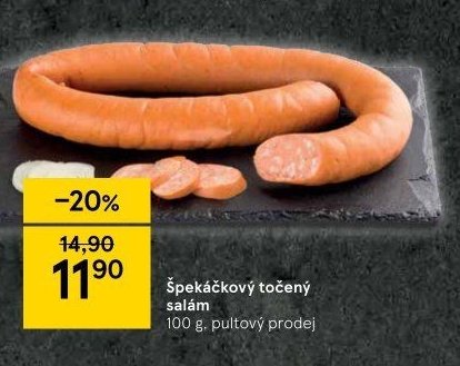 Špekáčkový točený salám