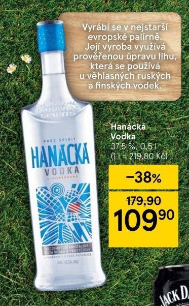 Hanácká Vodka 37,5 %, 0,5 l