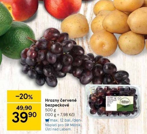 Hrozny červené bezpeckové