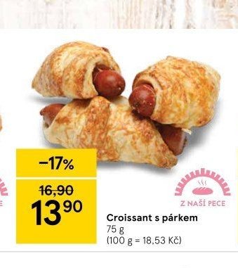 Croissant s párkem