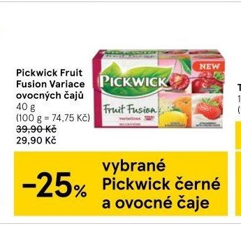 Pickwick Fruit Fusion Variace ovocných čajů 40 g