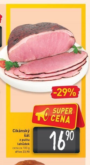 Cikánský šál z pultu lahůdek