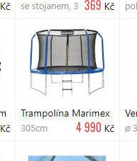 Trampolína Marimex 305cm