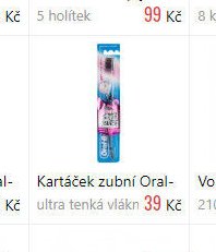 Kartáček zubní Oral-B ultra tenká vlákn
