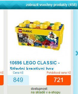 10696 LEGO CLASSIC - Střední kreativní box