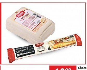 na všechna chlazená listová těsta