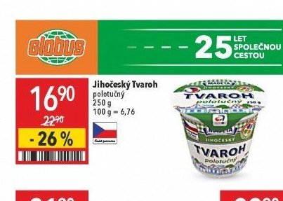 Jihočeský Tvaroh polotučný