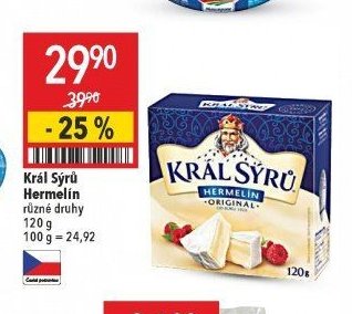 Král Sýrů Hermelín různé druhy