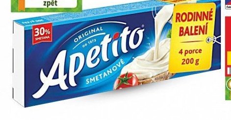 Apetito smetanové rodinné balení