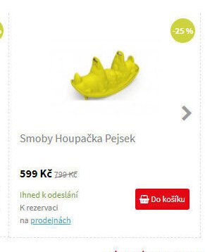 Smoby Houpačka Pejsek