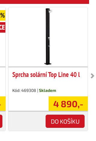 Sprcha solární Top Line 40 l - UNI HOBBY akcniletaky.com