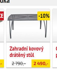 Zahradní kovový drátěný stůl - UNI HOBBY akcniletaky.com