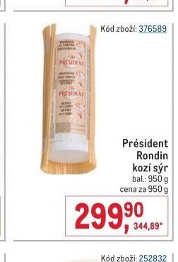 Président Rondin kozí sýr