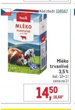 Mléko trvanlivé 3,5%