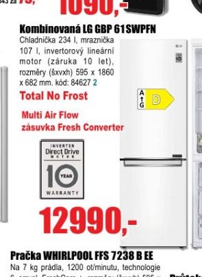 Kombinovaná LG GBP 61SWPFN