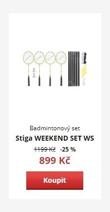 Badmintonový set Stiga WEEKEND SET WS