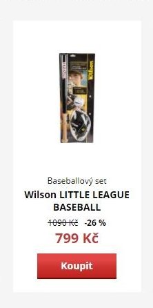Baseballový set Wilson LITTLE LEAGUE BASEBALL
