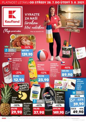 akční leták Kaufland 28.7.2021-3.8.2021
