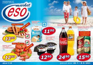 akční leták ESO MARKET 28.7.2021-8.8.2021