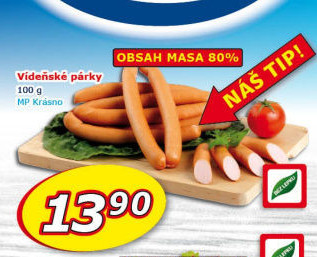 Párky vídeňské Krásno