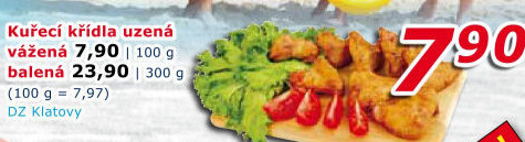 Kuřecí křídla uzená DZ Klatovy