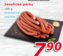 Párky javořické Kostelecké uzeniny