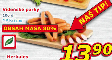 Párky vídeňské Krásno