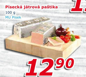Paštika játrová písecká Maso uzeniny Písek