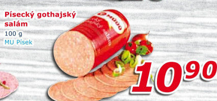 Salám Gothaj Maso uzeniny Písek