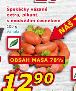 Špekáčky extra vázané Váhala