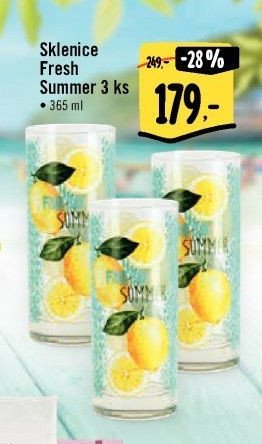 Sklenice Fresh Summer 3 ks