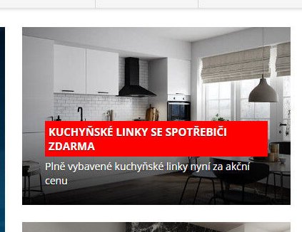 Kuchyňské linky se spotřebiči zdarma