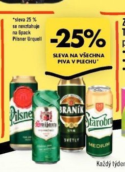 Sleva na všechna piva v plechu