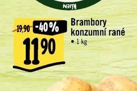 Brambory konzumní rané