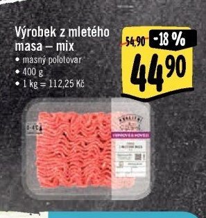 Výrobek z mletého masa – mix