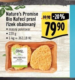 Nature's Promise Bio Kuřecí prsní řízek