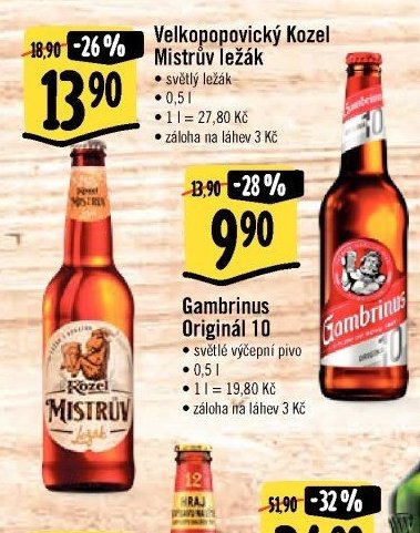 Velkopopovický Kozel Mistrův ležák