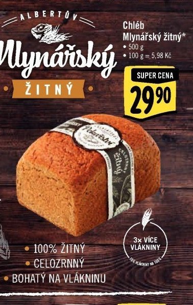 Chléb Mlynářský žitný