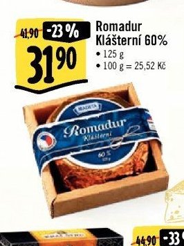 Romadur Klášterní 60%