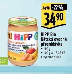 HiPP Bio Dětská ovocná přesnídávka