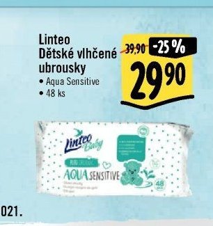 Linteo Dětské vlhčené ubrousky