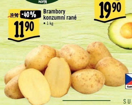 Brambory konzumní rané
