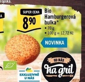 Bulka na hamburger bio