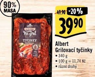 Grilovací tyčinky Od řezníka na gril Albert