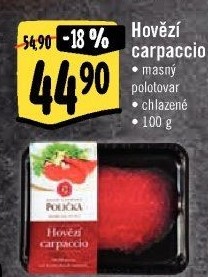 Hovězí Carpaccio Maso uzeniny Polička