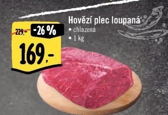 Hovězí loupaná plec