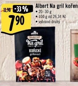 Koření Grilovací na gril Delikatesy na gril Albert